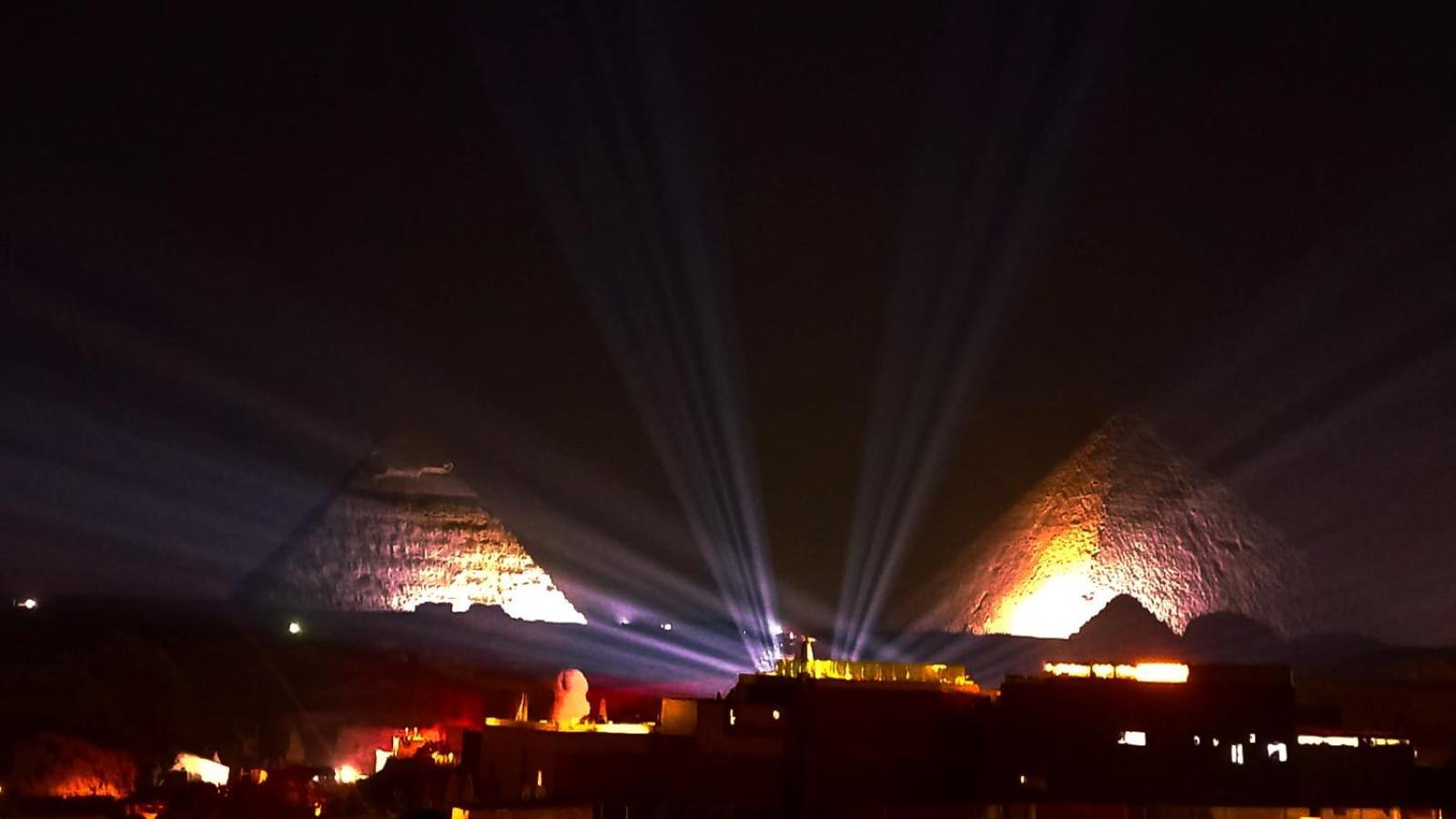 Magic Pyramids View Cairo